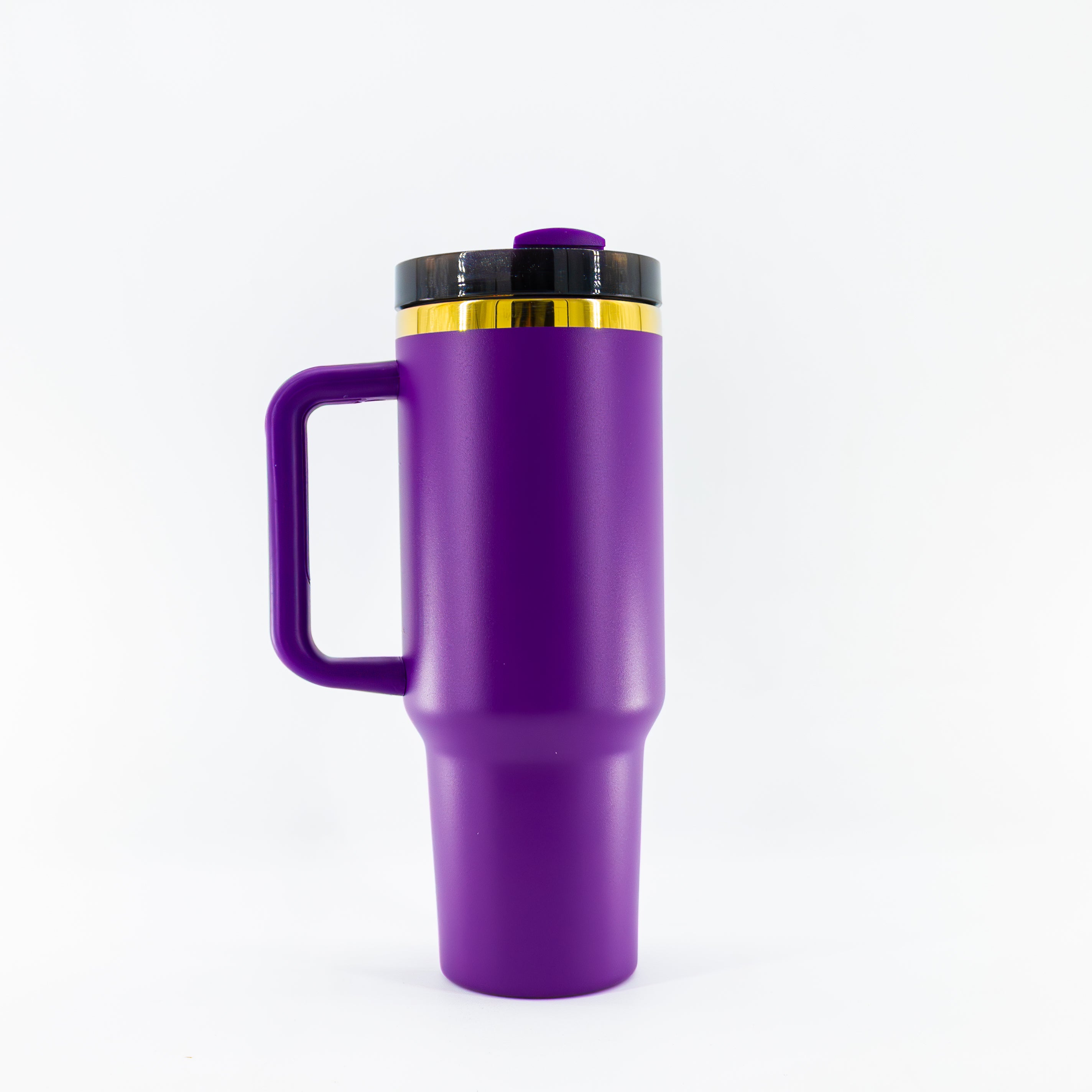 40 oz Tumbler with Handle - Gold Plated