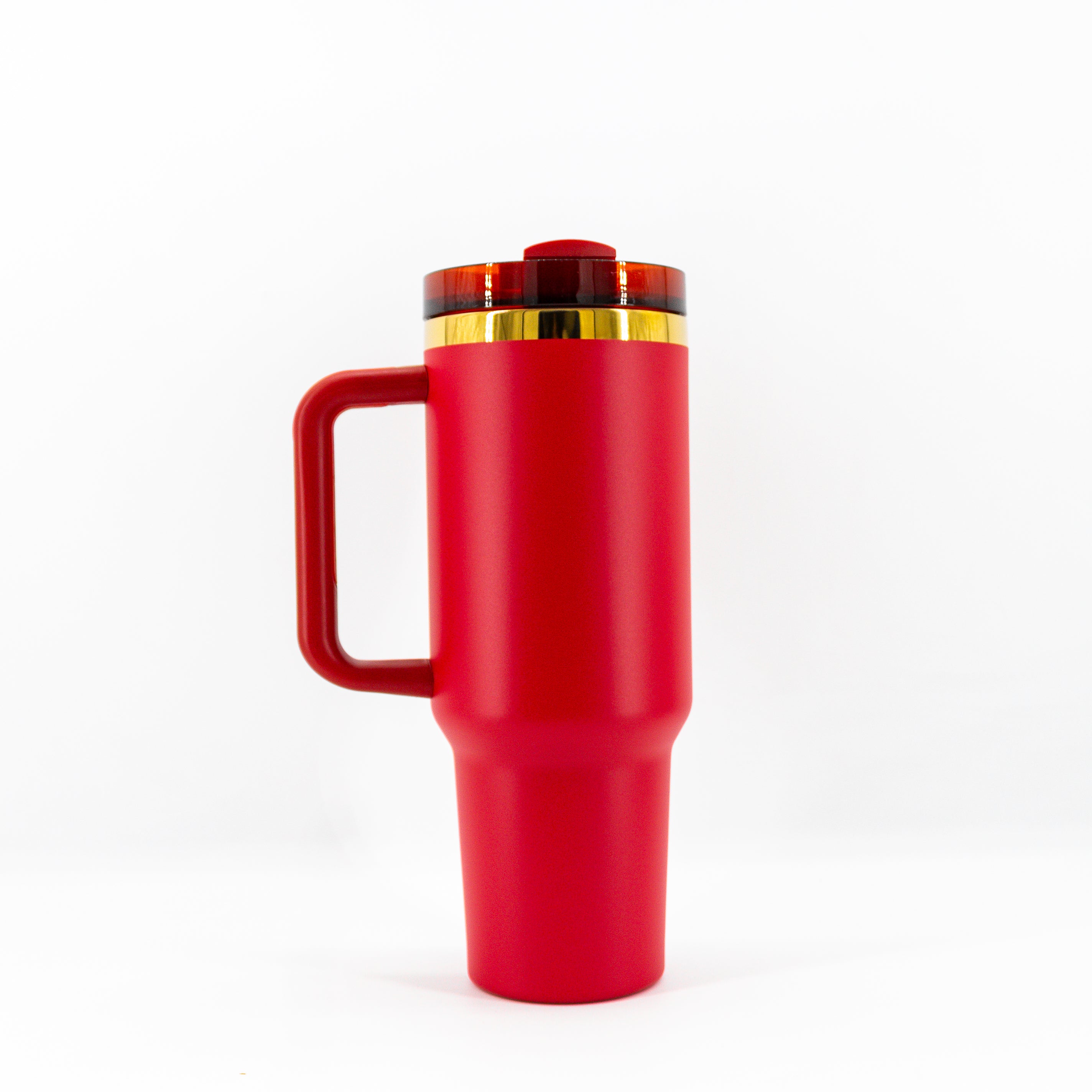 40 oz Tumbler with Handle - Gold Plated