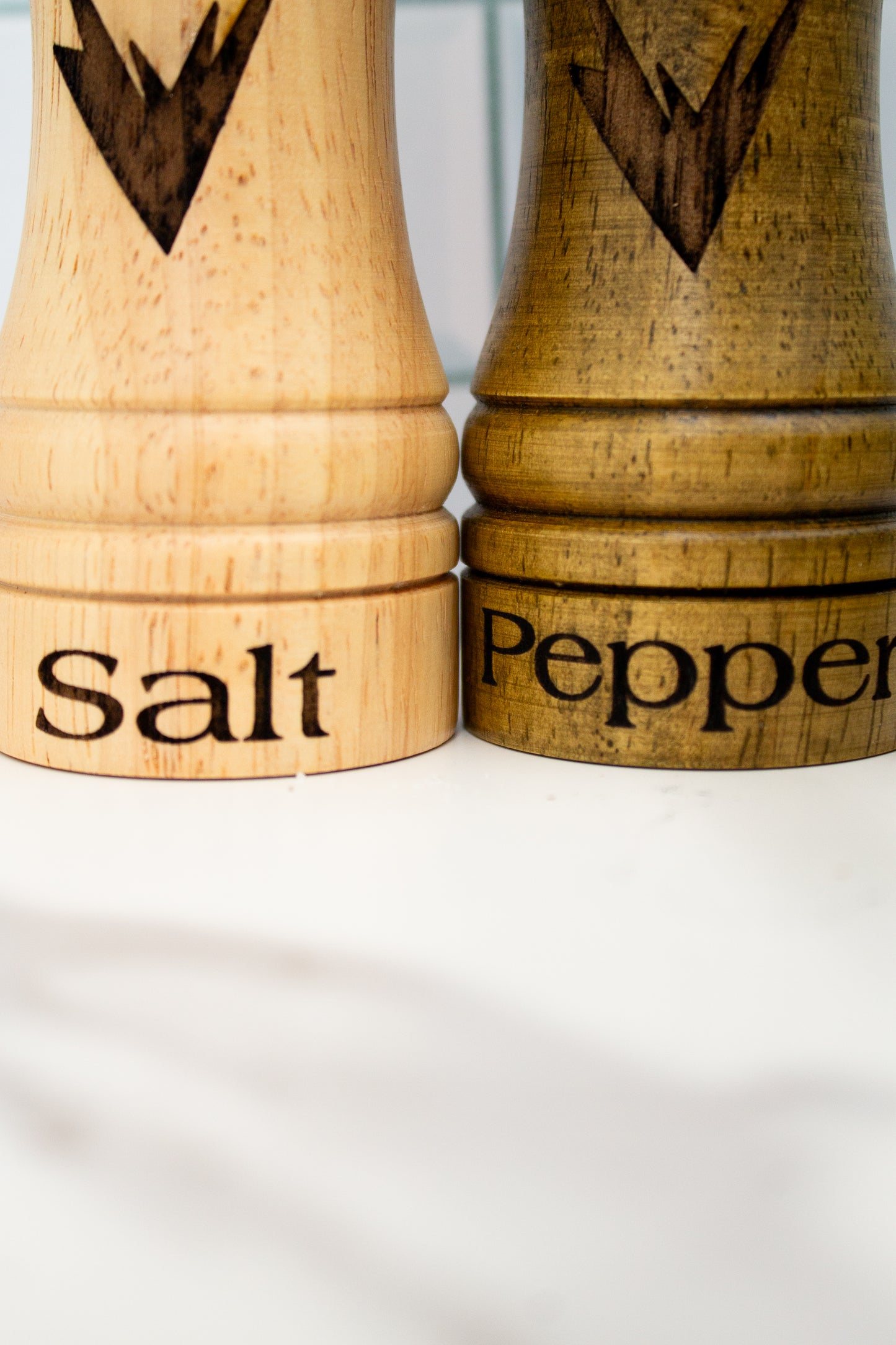 Customs Engraved Salt and Pepper Grinders
