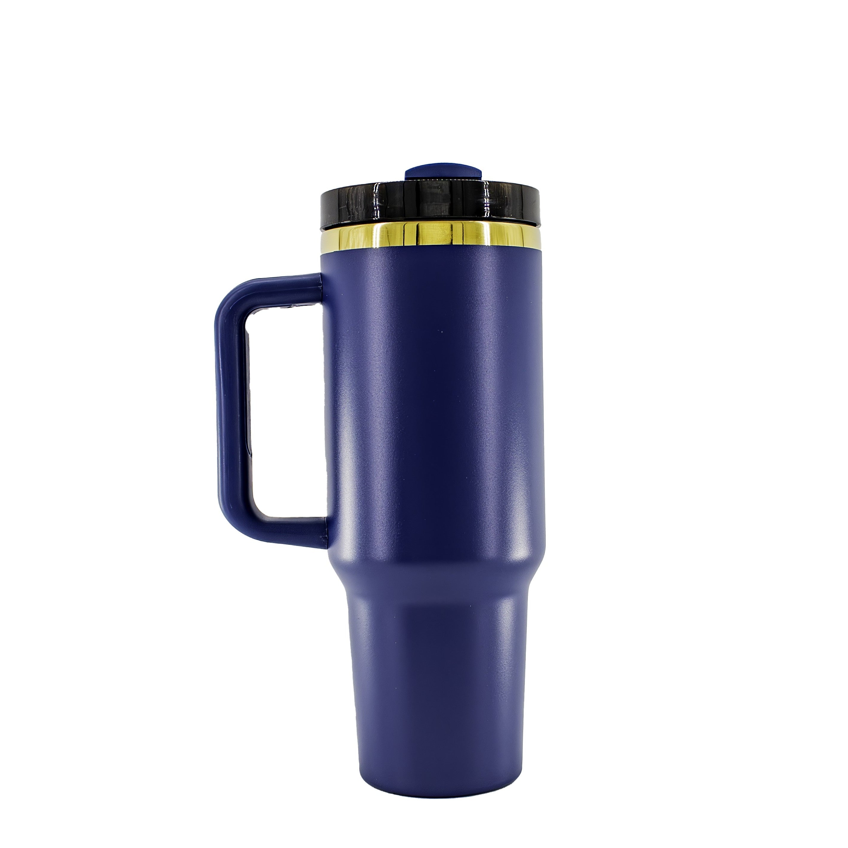 40 oz Tumbler with Handle - Gold Plated