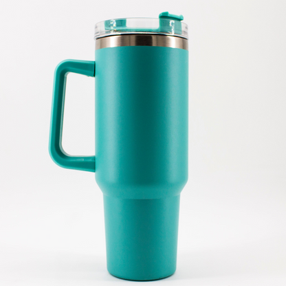 40 Oz Insulated Tumbler with Handle - Single Color