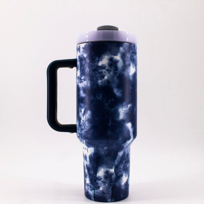 40oz Insulated Tumbler with Handle, Leak-Proof - Tye-Dye