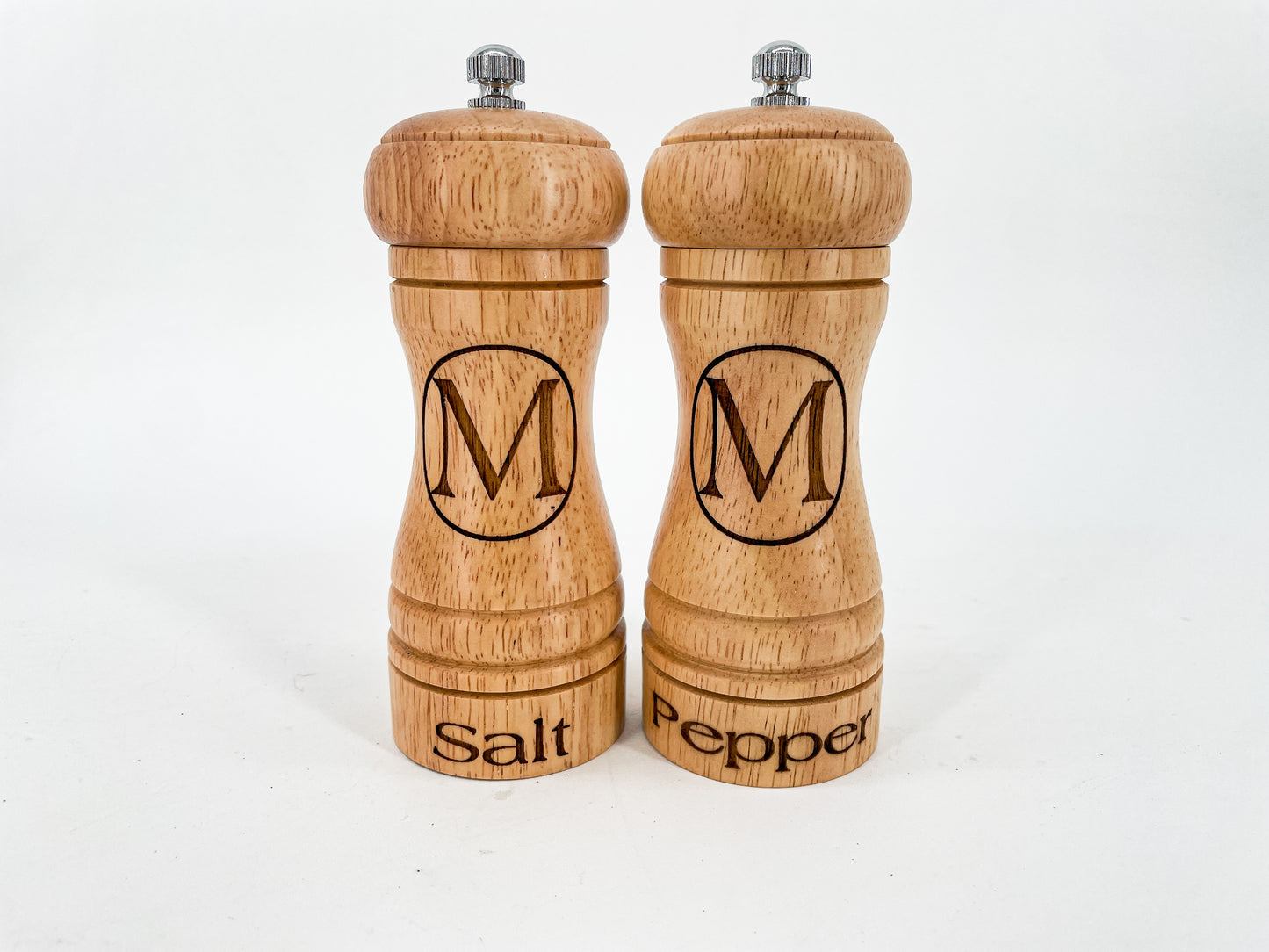 Customs Engraved Salt and Pepper Grinders