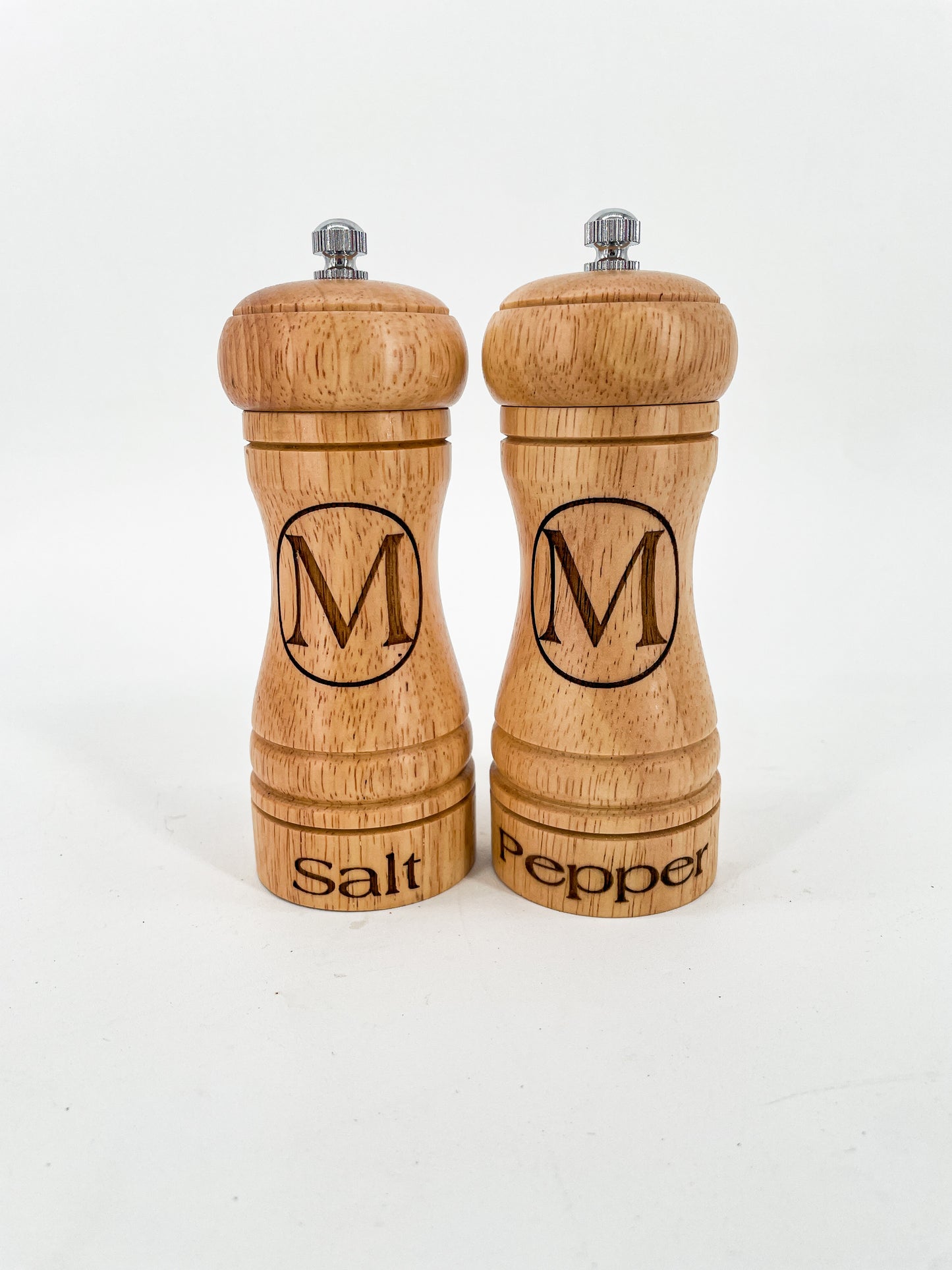 Customs Engraved Salt and Pepper Grinders