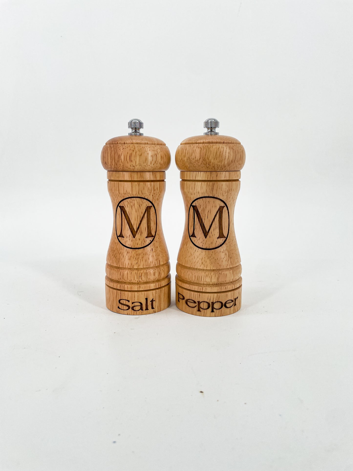 Customs Engraved Salt and Pepper Grinders