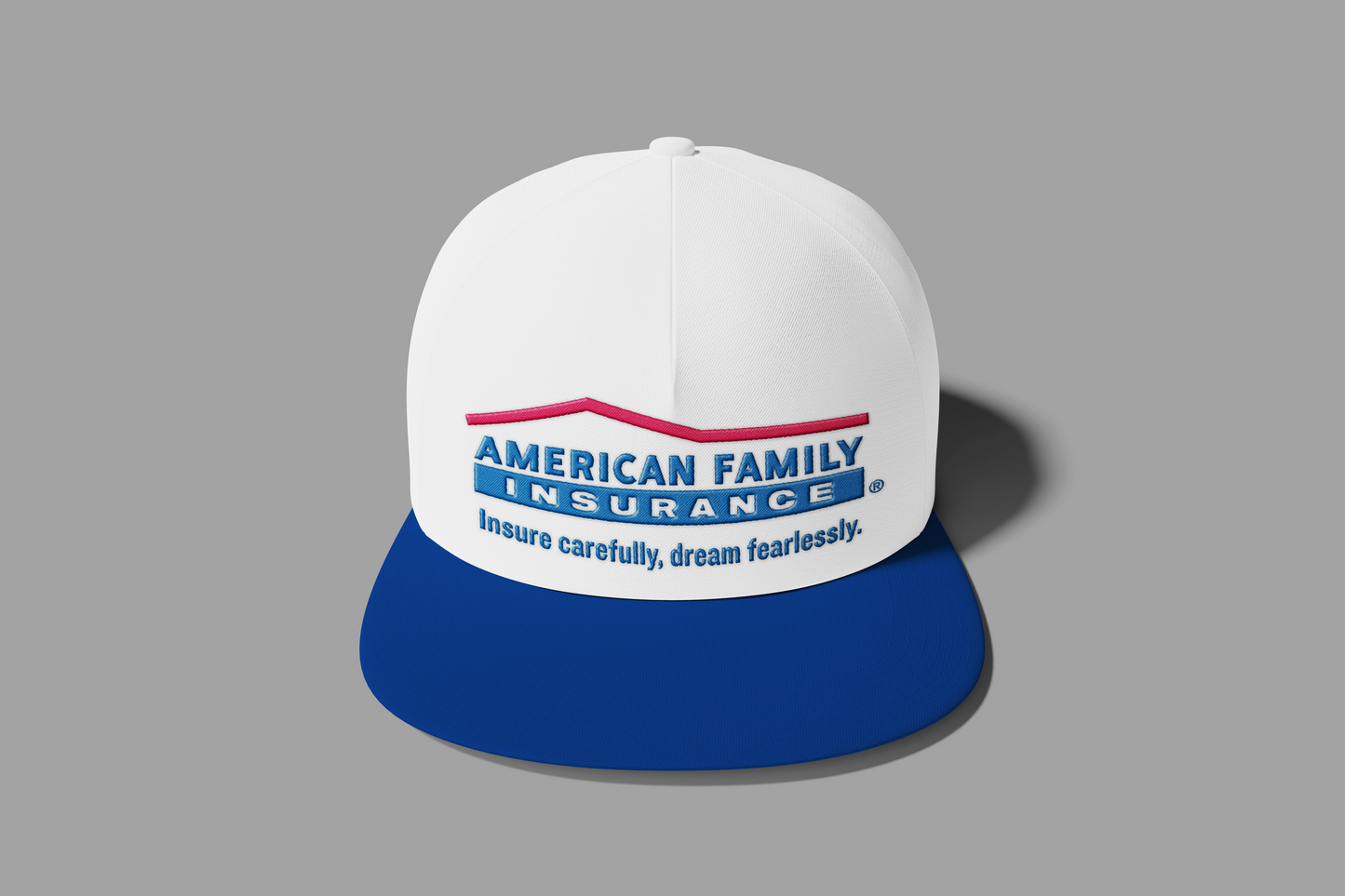 Flat Bill Hat- Bulk - Embroidered