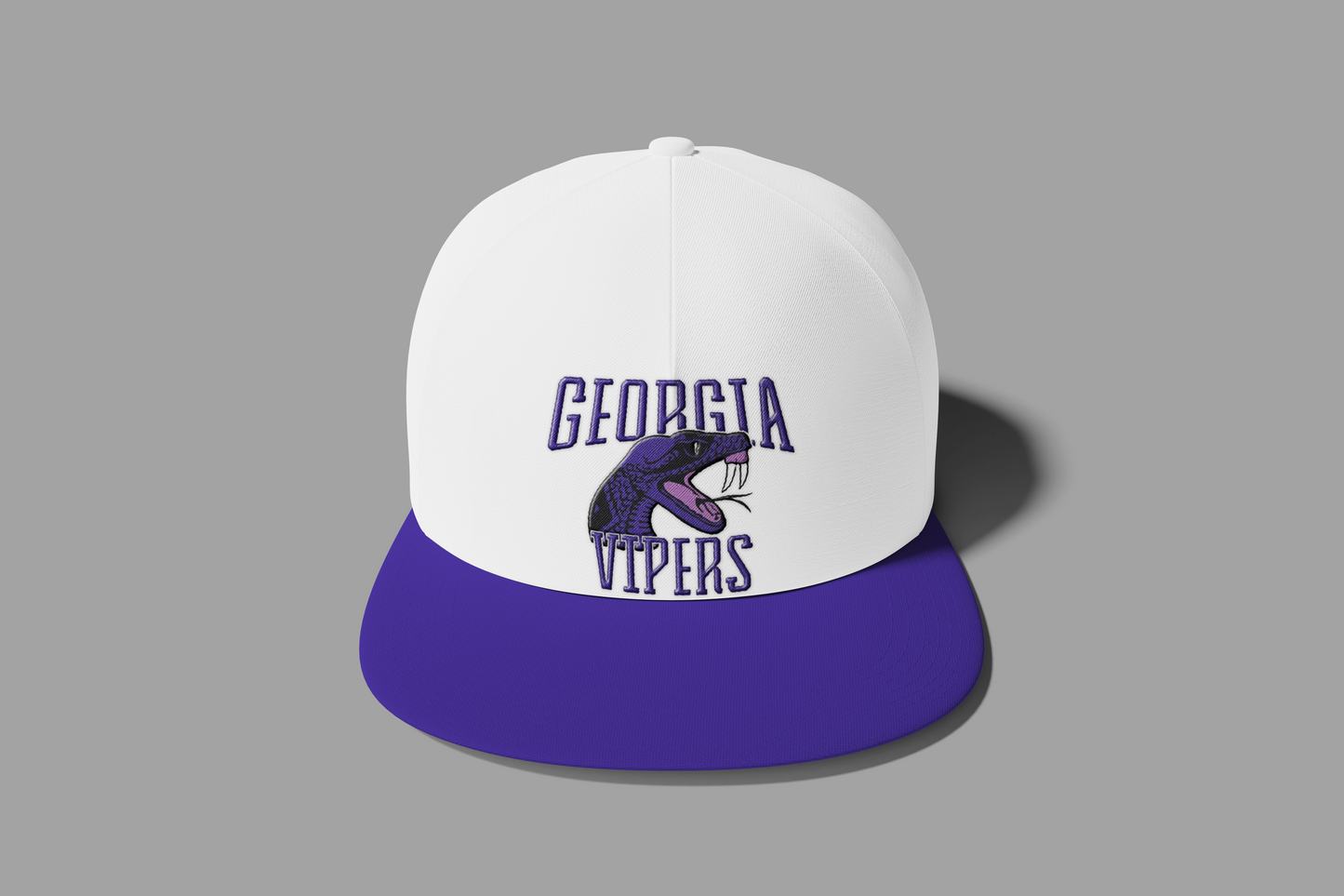Flat Bill Hat- Bulk - Embroidered